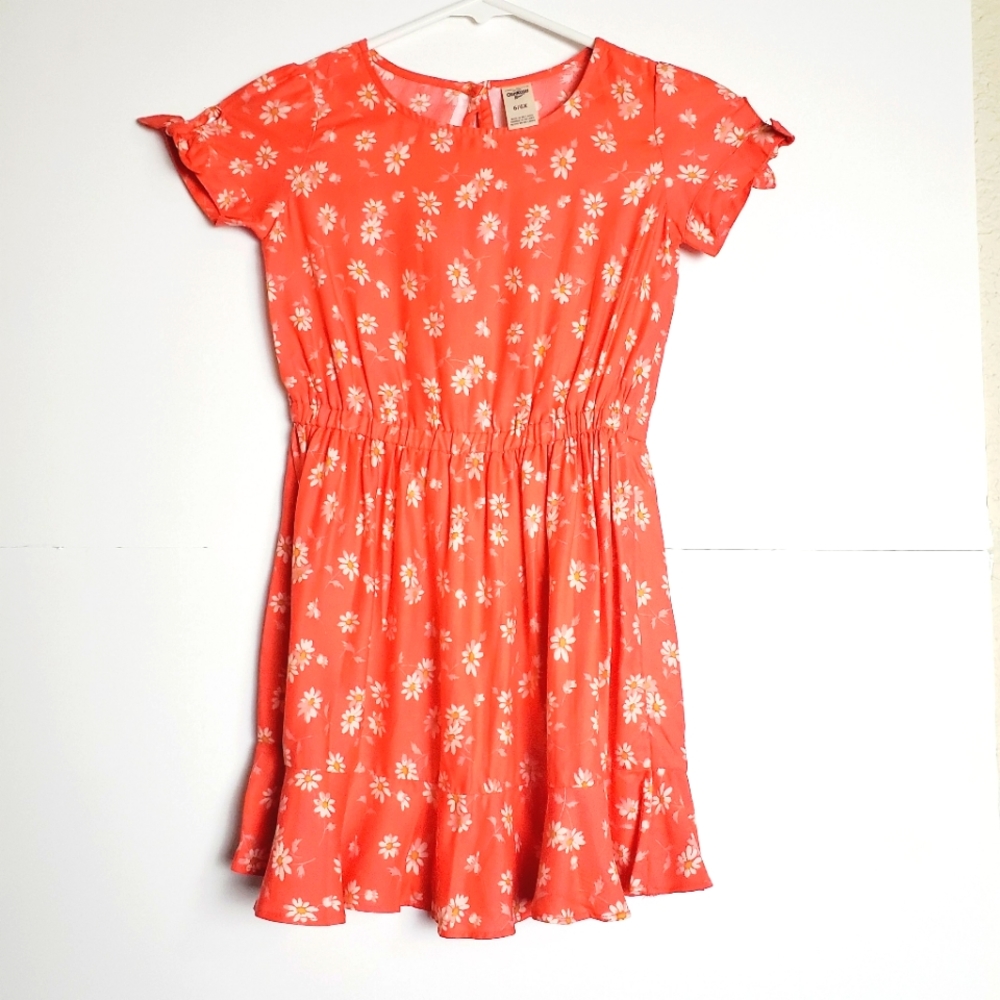 🩷Oshkosh NWOT girls orange summer dress  size: 6X
